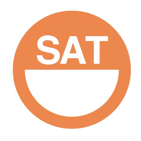 Nevs Dissolvable DaySpots - Saturday 1" circle White w/Orange DDOT-S1W